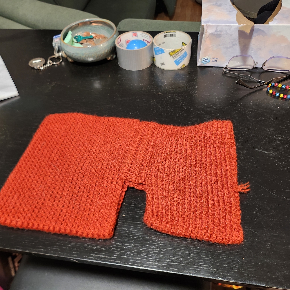 Handmade DOG SWEATER -- Rust - Picture 2 of 5